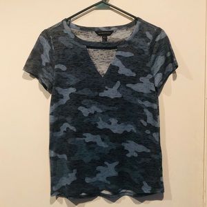 Blue Camo Tee Size S